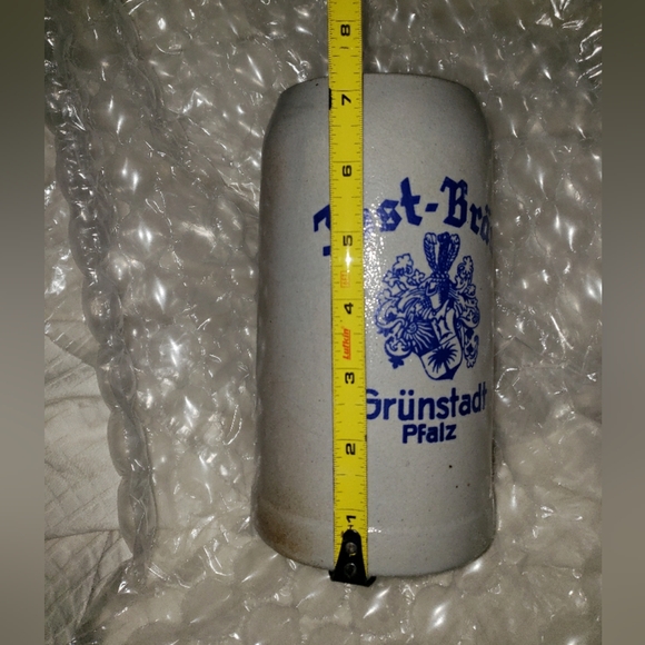 White Mugs with Blue Design - Picture 7 of 10